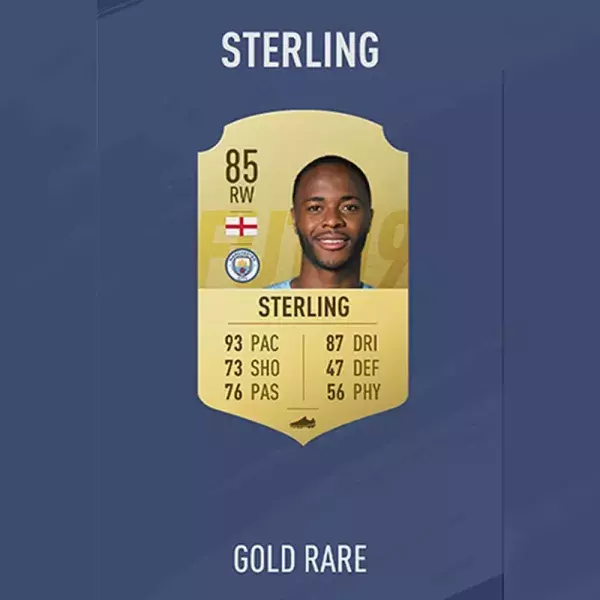FIFA notes joueurs : STERLING, 97ème