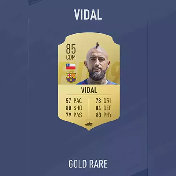 FIFA notes joueurs : VIDAL, 83ème