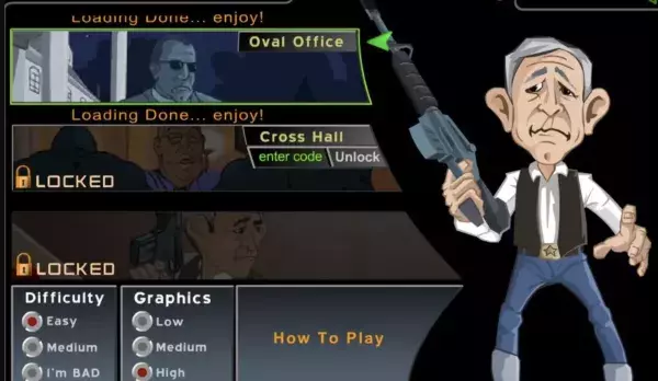 George W. Bush dans Bush Shoot-Out