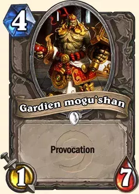 Hearthstone : battre Seigneur Gargamoelle, Carte neutre Gardien mogu'shan