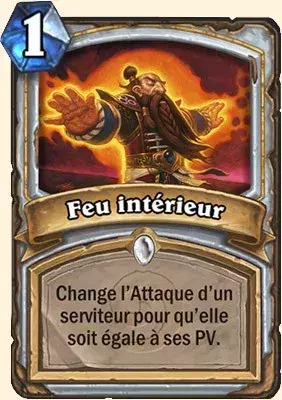 Hearthstone : battre Seigneur Gargamoelle, Carte prêtre Feu Intérieur