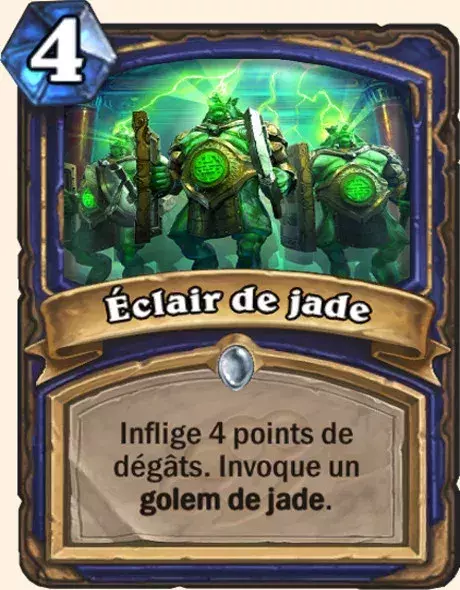 Hearthstone, meilleur deck Chaman : Éclair de jade x2