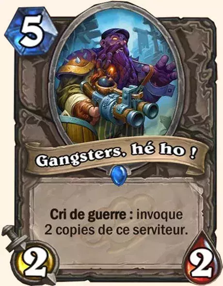 Hearthstone, meilleur deck Chaman : Gangsters, hé ho x2
