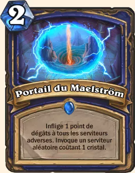 Hearthstone, meilleur deck Chaman : Portail du Maelström x2