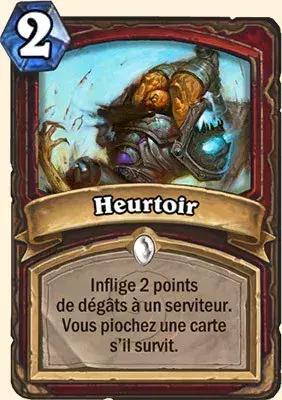 Hearthstone, meilleur deck Guerrier : Heurtoir x2