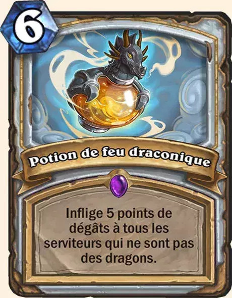 Hearthstone, meilleur deck Prêtre : Potion de feu draconique x2