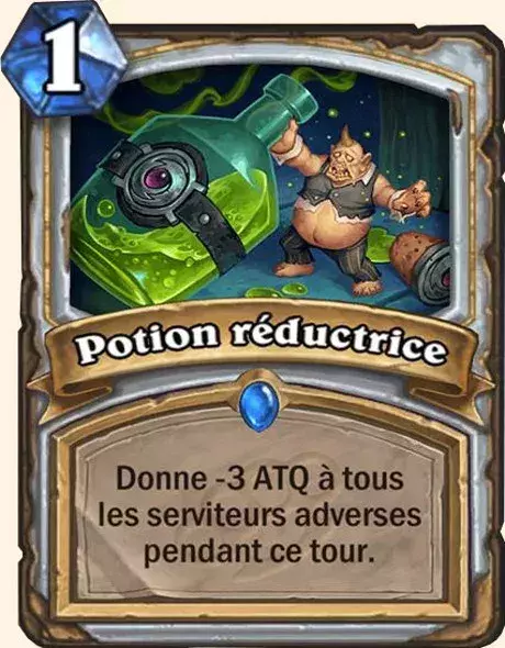 Hearthstone, meilleur deck Prêtre : Potion réductrice x2