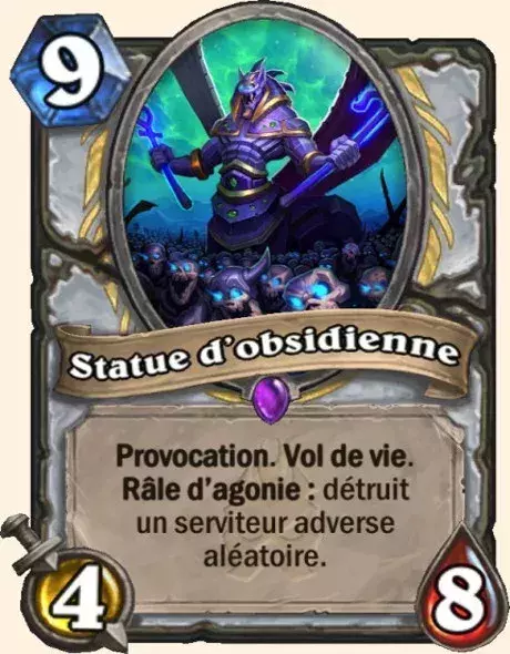 Hearthstone, meilleur deck Prêtre : Statue d'obsidienne x2
