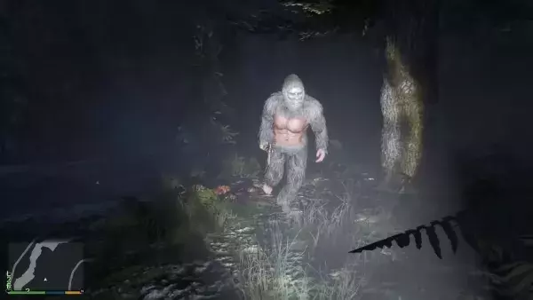 Le légendaire Bigfoot dans un canyon. 