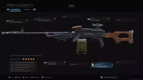 PKM - Mitrailleuse Bravo automatique