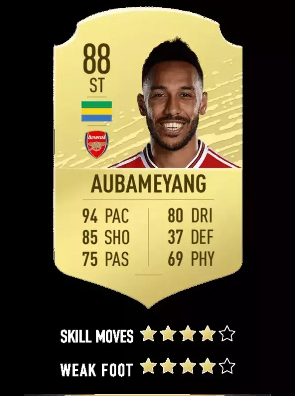 25. Pierre-Emerick Aubameyang - Arsenal