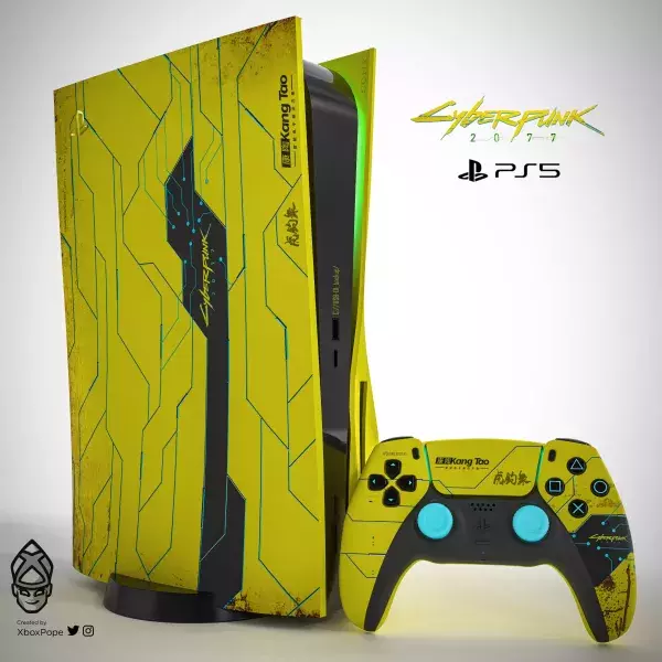 une PS5 Edition "Cyberpunk 2077"