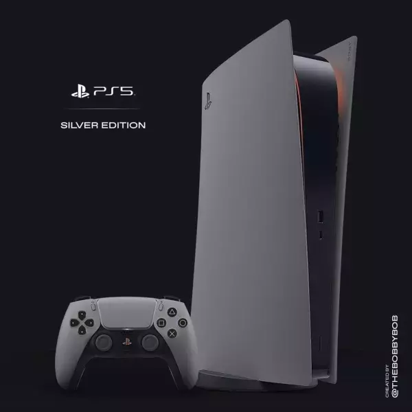 une PS5 Edition "Silver / Argent"