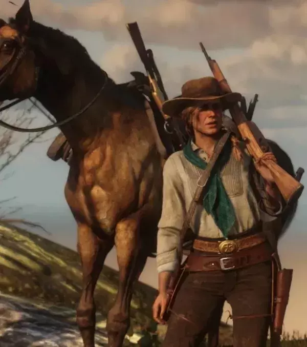 Red Dead Redemption 2 : cow girl et canasson