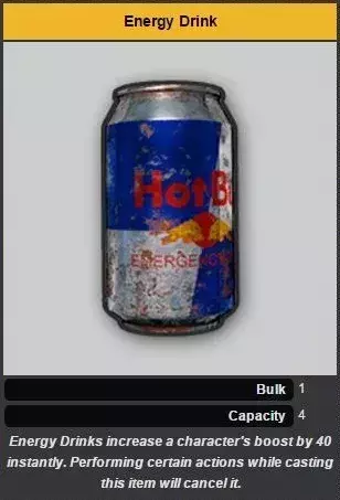 Toujours avoir une Energy Drink sur soi !