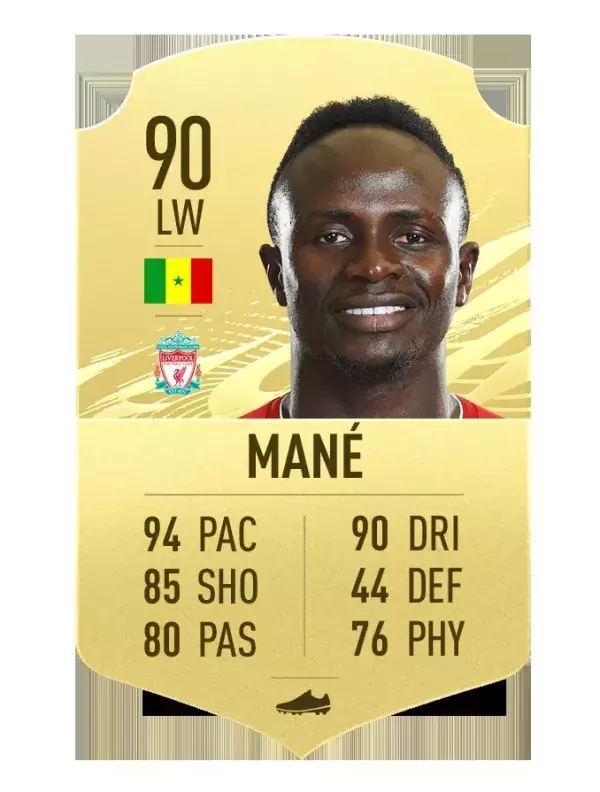 10. Sadio Mané (90)                    