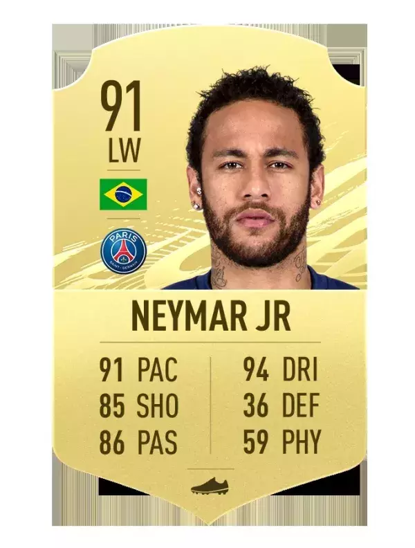 5. Neymar Jr (91)             