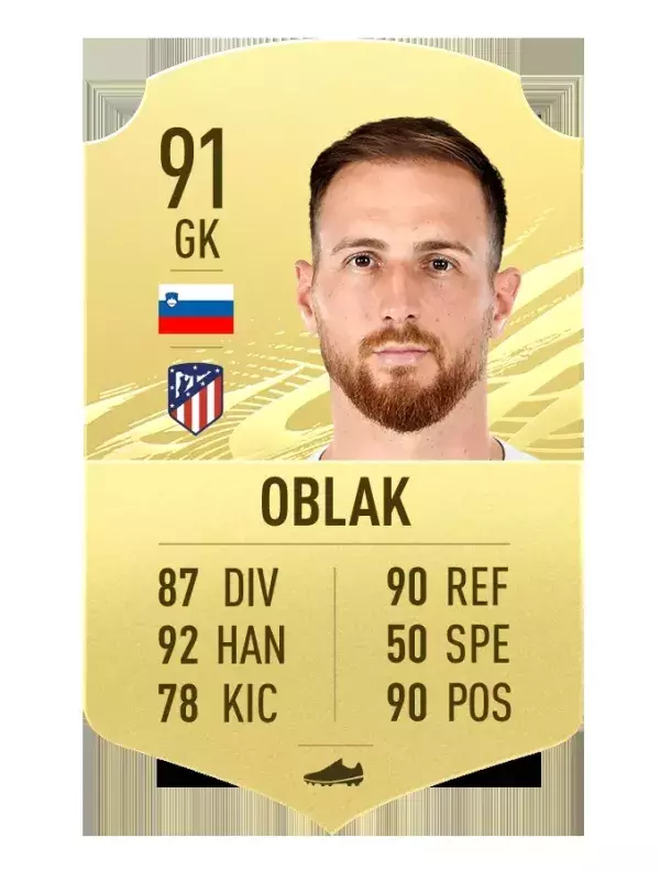 6. Jan Oblak (91)                          