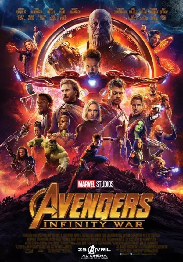 1ère place : Avengers Infinity War (2018)