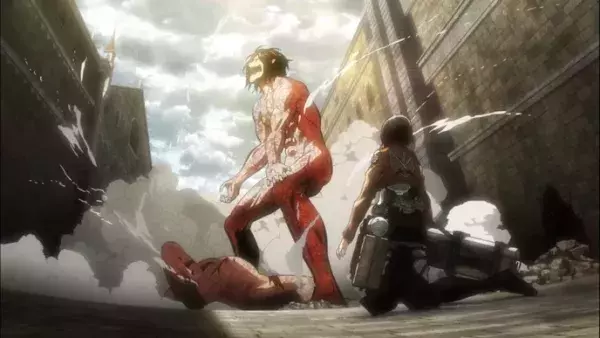 12. Eren sauve Mikasa