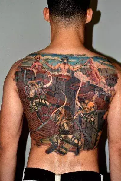 Un tatouage SNK digne d'une estampe japonaise !
