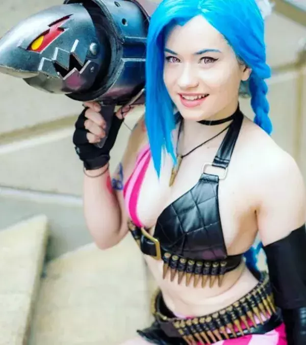 Cosplay Jinx de League of Legends