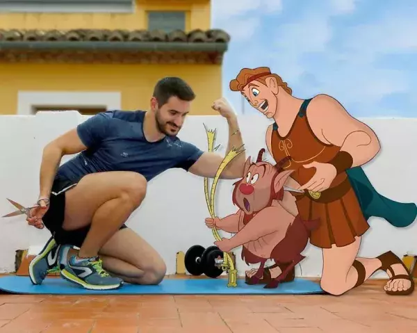 C'est parti pour un peu de sport avec Hercule et Philoctète !                                         