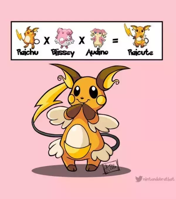 Fusion de Pokémon : Raichu x Leuphorie x Nanméouie