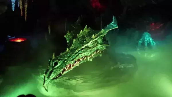 Un dragon dans les souterrains du château