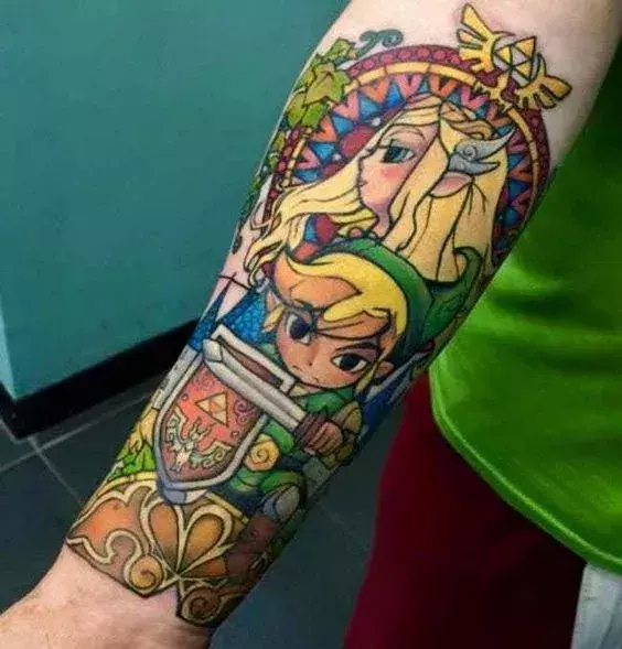 Un joli vitrail d'inspiration Zeldesque !