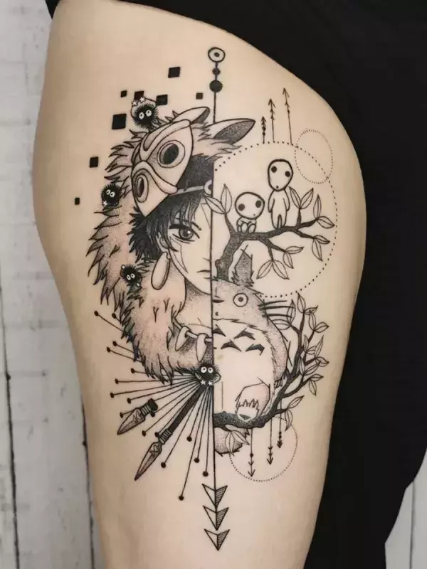 Les fans de Ghibli vont fondre devant ce cross over de Totoro et Princesse Mononoke !