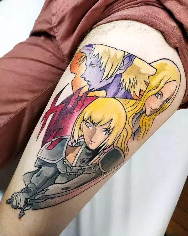Un joli triptyque de Claire, Teresa et Priscilla de Claymore