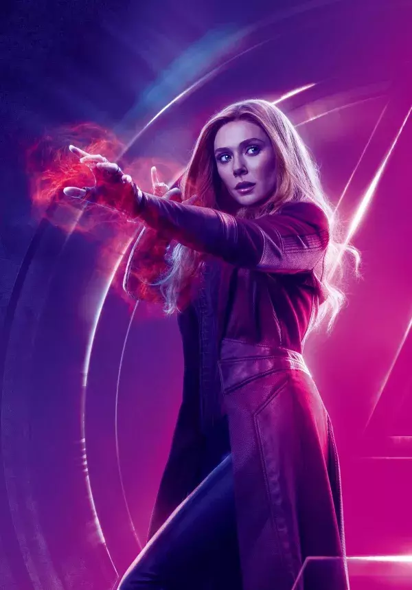 N°1 : Wanda Maximoff / Scarlet Witch (interprétée par Elizabeth Olsen)                                                                                