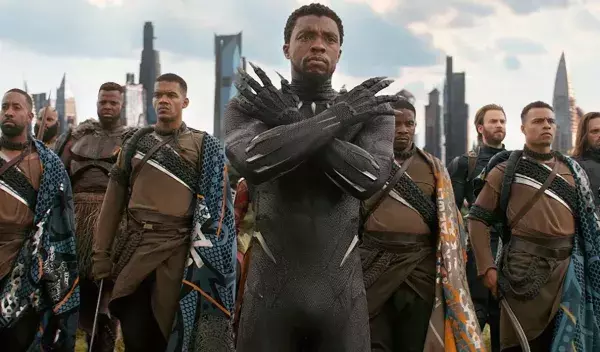 Numéro 10 : Black Panther (interprété par Chadwick Boseman)   