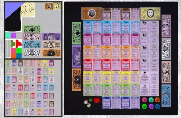Studio Ghibli : Monopoly. Les cartes et les billets