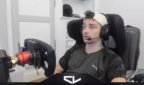 Le pilote de formule 1 Charles Leclerc